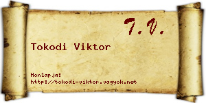 Tokodi Viktor névjegykártya